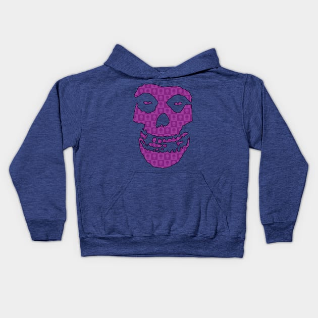 Crimson Ghost - Purple Aliens Kids Hoodie by Controlled Chaos